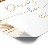 Bohemisches Pampelgras Dessert Bar Poster (Ecke)