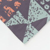 Bohemisches Patchwork: handgezeichnet nahtloses De Fleecedecke (Ecke)