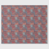 Bohemisches Patchwork: handgezeichnet nahtloses De Geschenkpapier (Flach)