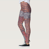 Bohemisches Patchwork: handgezeichnet nahtloses De Leggings (Links)