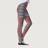 Bohemisches Patchwork: handgezeichnet nahtloses De Leggings (Rechts)