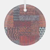 Bohemisches Patchwork: handgezeichnet nahtloses De Ornament Aus Glas (Vorderseite)