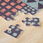 Bohemisches Patchwork: handgezeichnet nahtloses De Puzzle (Seite)