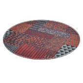 Bohemisches Patchwork: handgezeichnet nahtloses De Schneidebrett (Ecke)