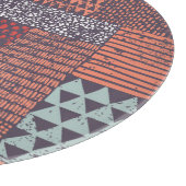 Bohemisches Patchwork: handgezeichnet nahtloses De Schneidebrett (Ecke)