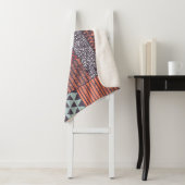 Bohemisches Patchwork: handgezeichnet nahtloses De Sherpadecke (Beispiel)