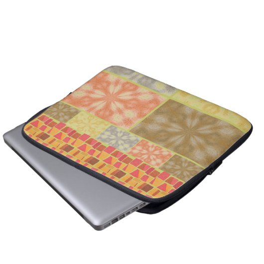 Bohemisches Patchwork Laptopschutzhülle (Vorne Knopf)