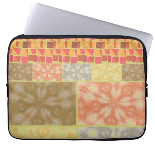 Bohemisches Patchwork Laptopschutzhülle (Vorderseite)