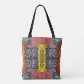 Bohemisches Patchwork Psychedelic Tasche (Rückseite)