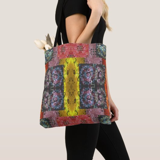 Bohemisches Patchwork Psychedelic Tasche (Von Nahem)