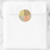 Bohemisches Patchwork Runder Aufkleber (Tasche)