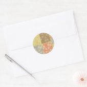 Bohemisches Patchwork Runder Aufkleber (Umschlag)
