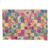 Bohemisches Patchwork-Tile-Design Kissenbezug (Vorderseite-Links)