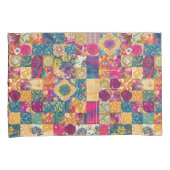 Bohemisches Patchwork-Tile-Design Kissenbezug (Vorderseite-Rechts)