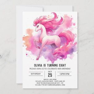 Bohemisches Printable Horse Birthday Einladung