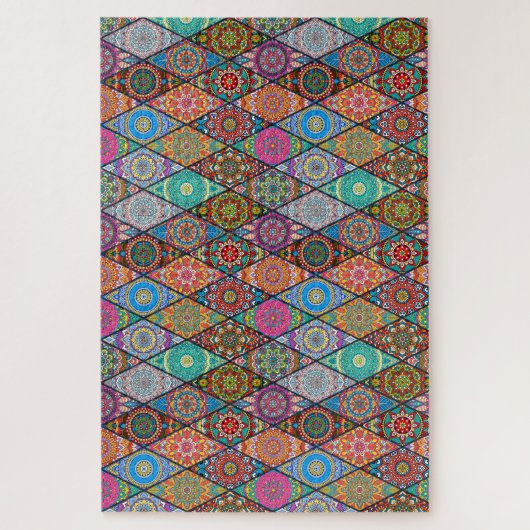 Bohemisches Quiltdesign Puzzle (Vertikal)
