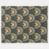 Bohemisches Regenbogenmuster Fleecedecke (Vorderseite (Horizontal))