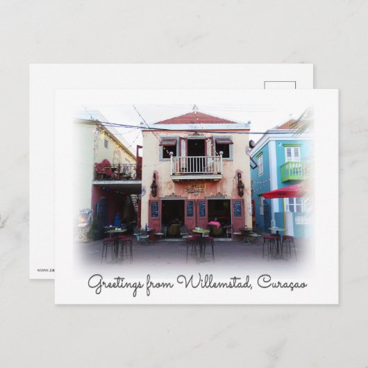 Bohemisches Restaurant Postkarte (Vorne/Hinten)