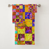 Bohemisches Schachbrettmuster Badhandtuch Set (Insitu)