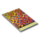 Bohemisches Schachbrettmuster Notizblock (Rechte Seite)