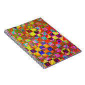 Bohemisches Schachbrettmuster Notizblock (Rechte Seite)