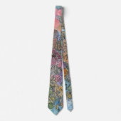 Bohemisches Shabby Chic Blumengarten Krawatte (Vorderseite)