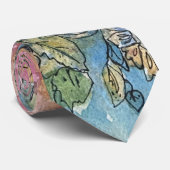 Bohemisches Shabby Chic Blumengarten Krawatte (Gerollt)