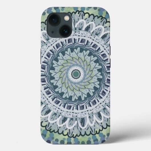 Bohemisches Shabby Chic Mandala Dot Art Design Case-Mate iPhone Hülle (Rückseite)