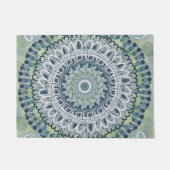 Bohemisches Shabby Chic Mandala Dot Art Design Fußmatte (Vorderseite)