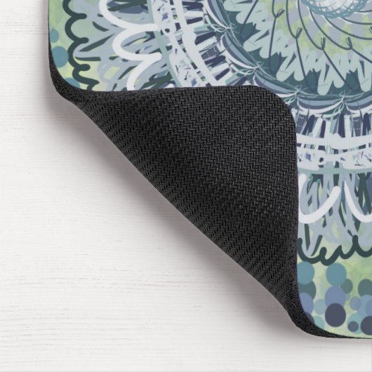 Bohemisches Shabby Chic Mandala Dot Art Design Mousepad (Ecke)