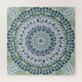 Bohemisches Shabby Chic Mandala Dot Art Design Puzzle