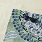 Bohemisches Shabby Chic Mandala Dot Art Design Strandtuch (Beispiel)