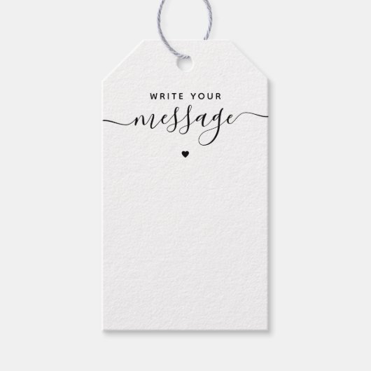 Bohemisches Skript Einzigartiges Gästebuch Geschenkanhänger (Vorderseite)