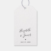 Bohemisches Skript Einzigartiges Gästebuch Geschenkanhänger (Rückseite)