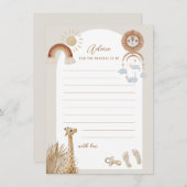 Bohemisches Spielzeug Giraffe Sun Ratschläge für E Einladung (Vorne/Hinten)