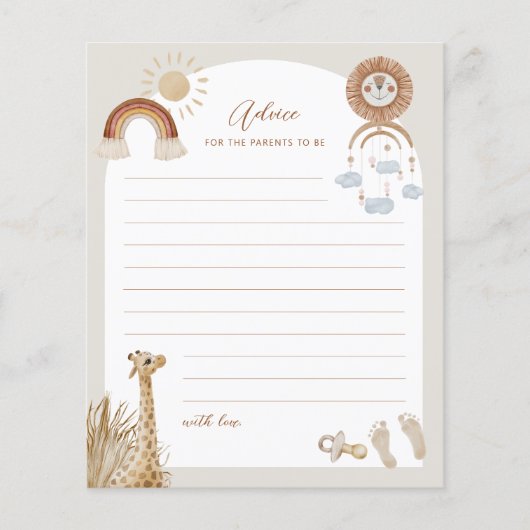 Bohemisches Spielzeug Giraffe Sun Ratschläge für E Flyer (Vorne)