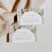 Bohemisches Strandrezept für die Braut Begleitkarte