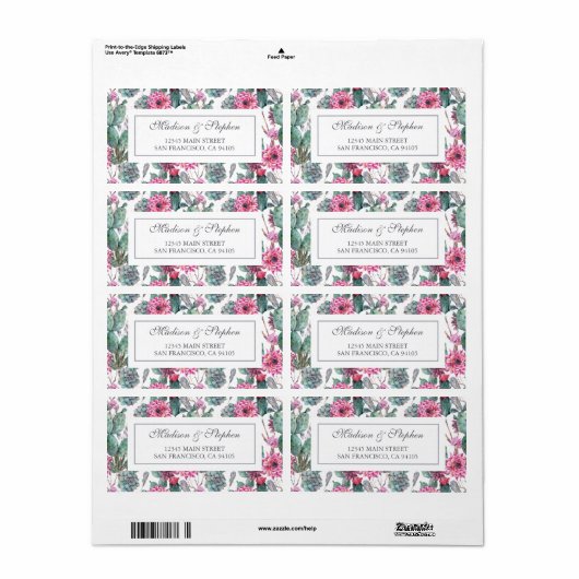 Bohemisches Sukkulent & floral - Hochzeit (Vorne)