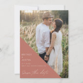 Bohemisches Terracotta Arch Foto Hochzeit Save The Date (Vorderseite)