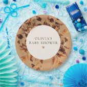 Bohemisches Terracotta Fall Floral Baby Duschpapie Pappteller (Party)