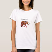 Bohemisches Tribal Elephant Matters Tee Shirt (Vorderseite)