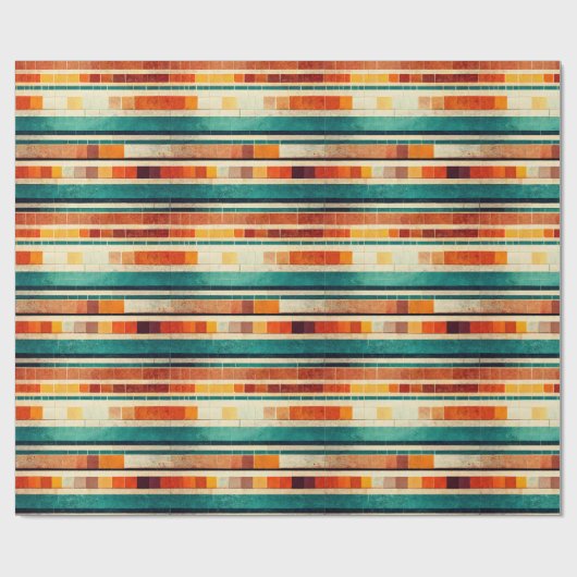 Bohemisches U-Bahn-Papier Geschenkpapier (Flach)