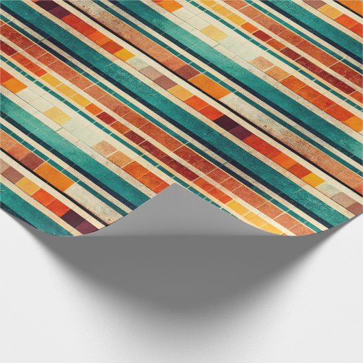 Bohemisches U-Bahn-Papier Geschenkpapier (Ecke)