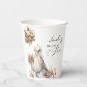 Bohemisches Viktorianisches Hochzeitskleid Tee Bra Pappbecher (Rückseite)