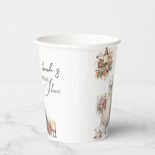 Bohemisches Viktorianisches Hochzeitskleid Tee Bra Pappbecher (Rechts)