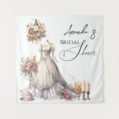 Bohemisches Viktorianisches Hochzeitskleid Tee Bra Wandteppich (Vorderseite)