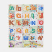 Bohemisches Vintag personalisieren Fleecedecke (Vorderseite)