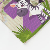 Bohemisches Vintag personalisieren Fleecedecke (Ecke)