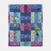 Bohemisches Vintag personalisieren Fleecedecke (Vorderseite)