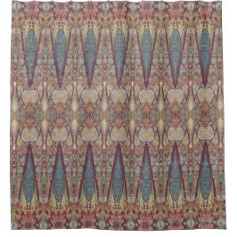 Bohemisches Vintages Paisley BOHO Lila blaues Must Duschvorhang